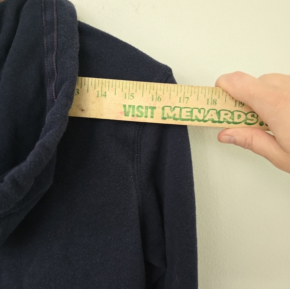 Aeropostale Sequin Bling Hoodie Small Dark Navy Blue & Pink Iridescent Sequins - Picture 8 of 10